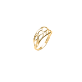 Gold Slender Band Cactus Ring