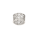 Silver Wide Band Cactus Ring