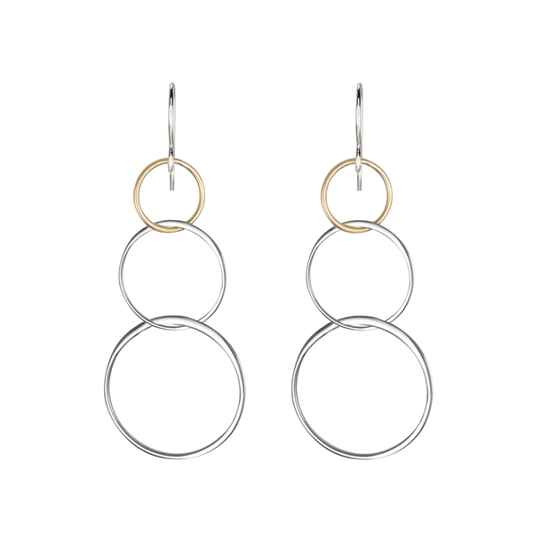 Three 2025 circle earrings