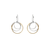 interlinked circle earrings